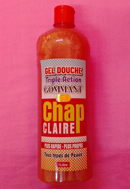 Gel Douche Chap Claire Triple Action Gommant – Éclaircissant & Hydratant – 1 Litre